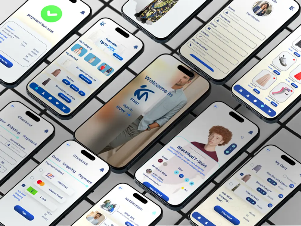 تصميم واجهات وتجربة المستخدم للمواقع وتطبيقات الموبايل احترافية UI\UX