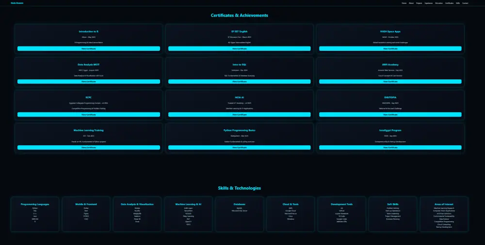 تصميم Portfolio احترافي باستخدام HTML و CSS لعرض مشاريعك + GitHub Pages