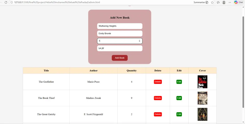 برمجة نظام إدارة مكتبة بلغة JavaScript