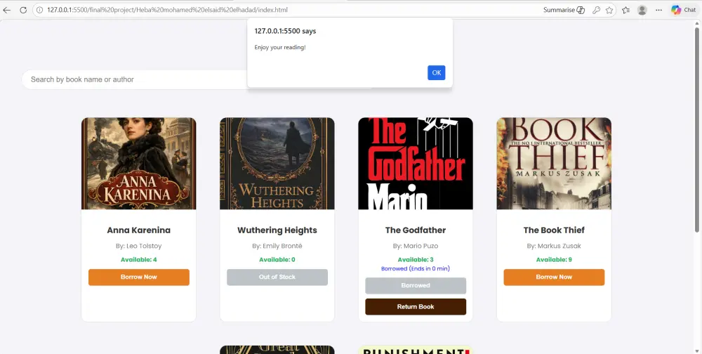 برمجة نظام إدارة مكتبة بلغة JavaScript