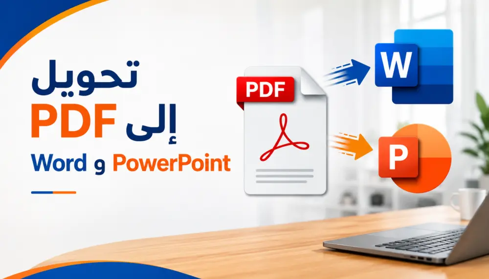 تفريغ او تحويل ملفات PDF والصور إلى Word أو PowerPoint