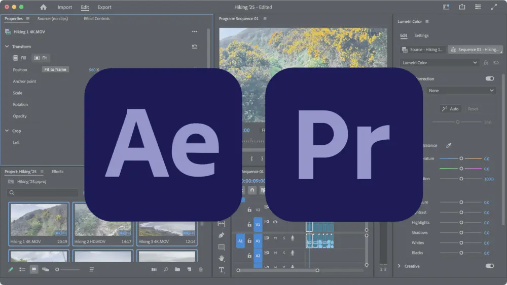 مونتاج فيديو احترافي باستخدام Premiere pro و After Effects