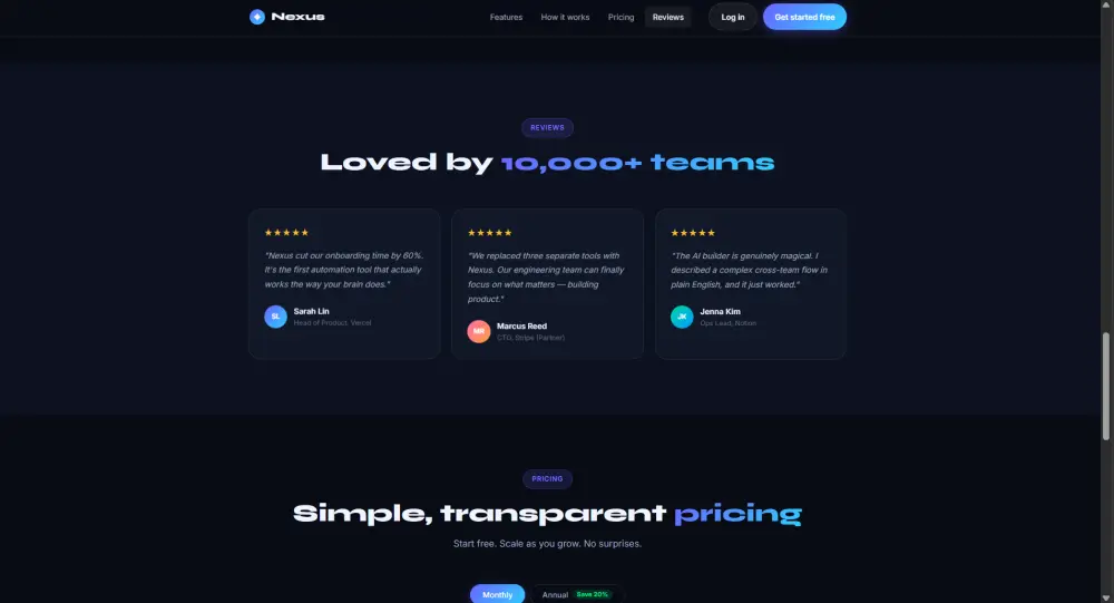 صفحة هبوط احترافية جاهزة للإطلاق بتصميم عالمي المستوى