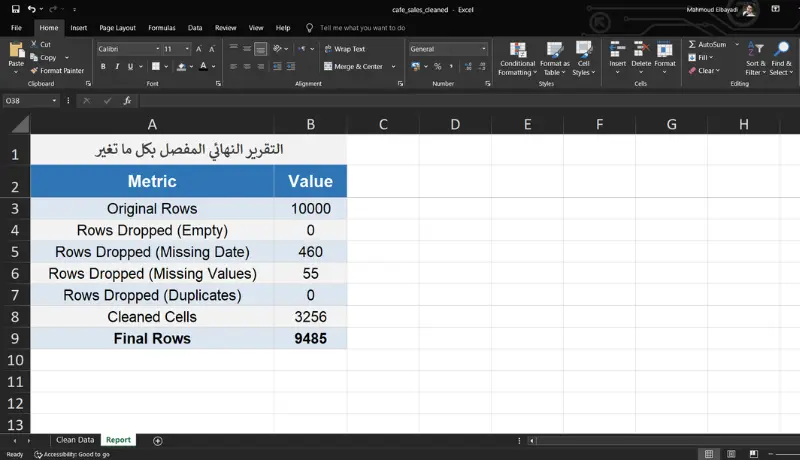 تنظيف ومعالجة ملفات Excel و CSV باستخدام Python