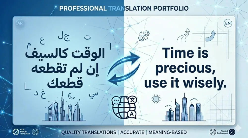 ترجمة نصوص ومقالات من العربية إلى الإنجليزية والعكس بدقة