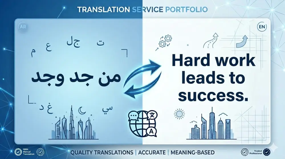 ترجمة نصوص ومقالات من العربية إلى الإنجليزية والعكس بدقة