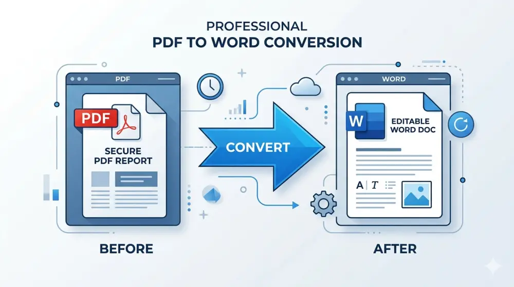 تحويل ملفات PDF إلى Word بدقة عالية مع الحفاظ على التنسيق