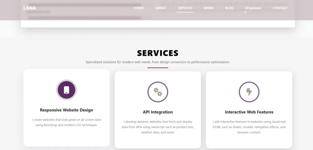 انشاء موقع  Portfolio شخصي احترافي متجاوب لعرض اعمالك
