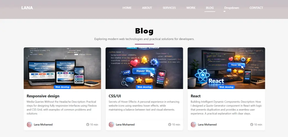 انشاء موقع  Portfolio شخصي احترافي متجاوب لعرض اعمالك