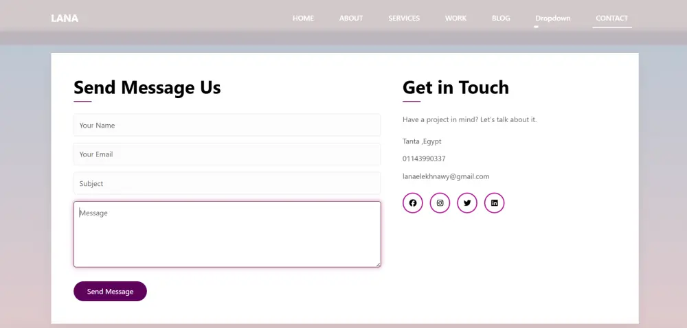 انشاء موقع  Portfolio شخصي احترافي متجاوب لعرض اعمالك