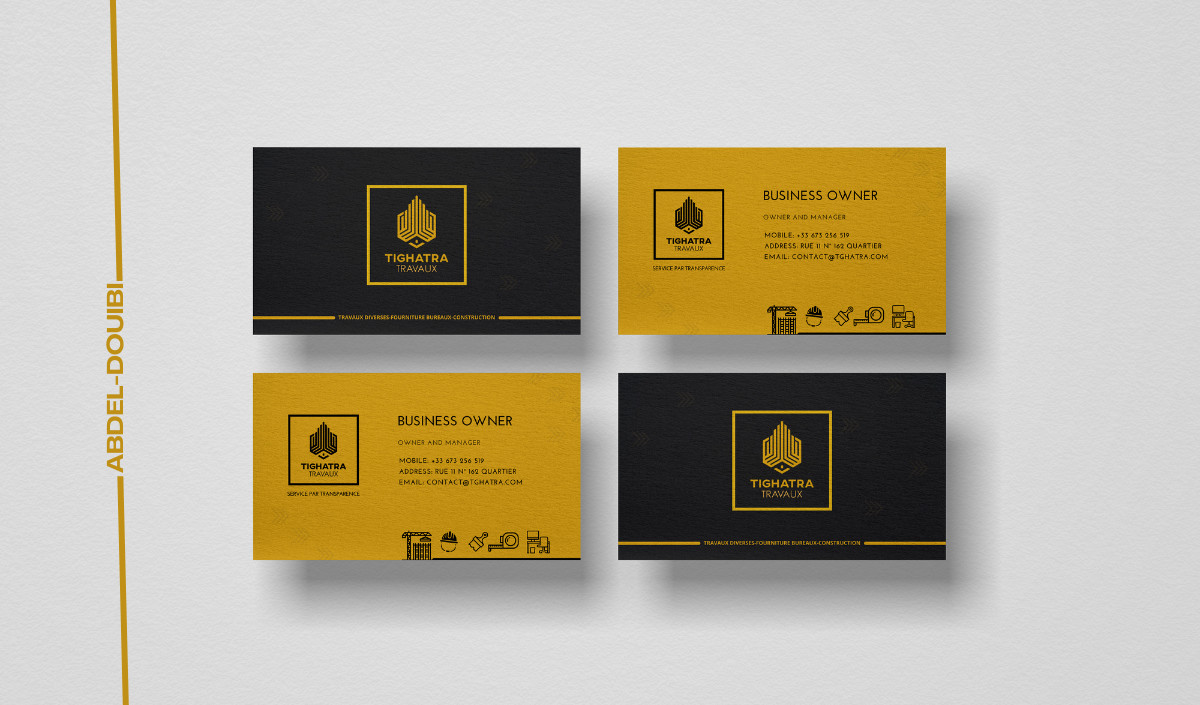 تصميم كارت شخصي أو بزنس كرت احترافي - BUSINESS CARD