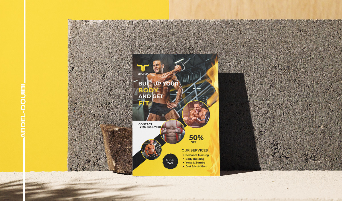 تصميم ورقيات ومطبوعات (رول آب، فلاير، بروشور، ورقة عمل،..)