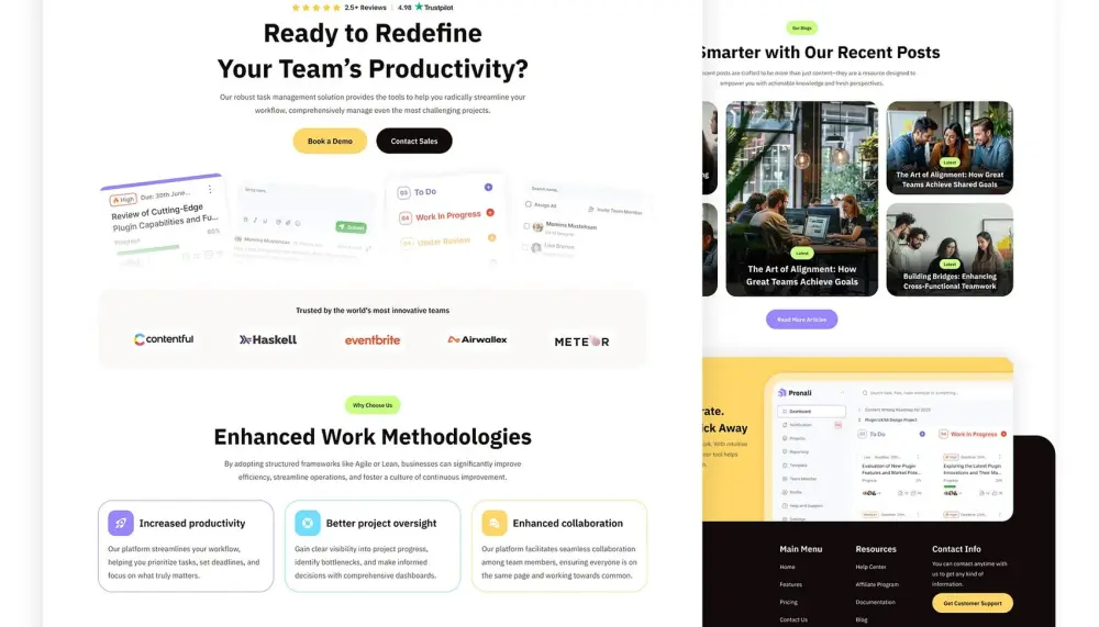 تصميم صفحه هبوط Landing Page بتصميمات عصريه Responsive