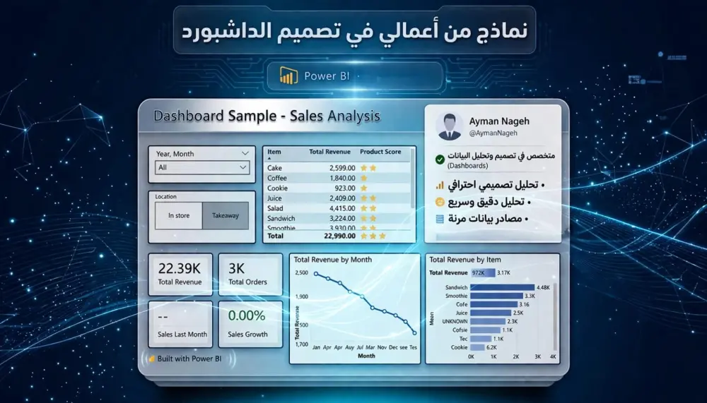 تصميم داش بورد