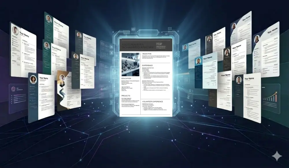 كتابة وتصميم سيرة ذاتية CV بـ 4 تصاميم متوافقة مع ATS