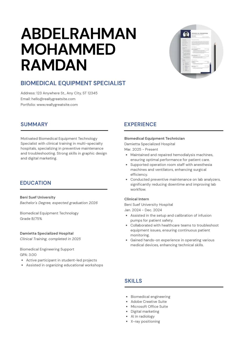 كتابة وتصميم سيرة ذاتية CV بـ 4 تصاميم متوافقة مع ATS