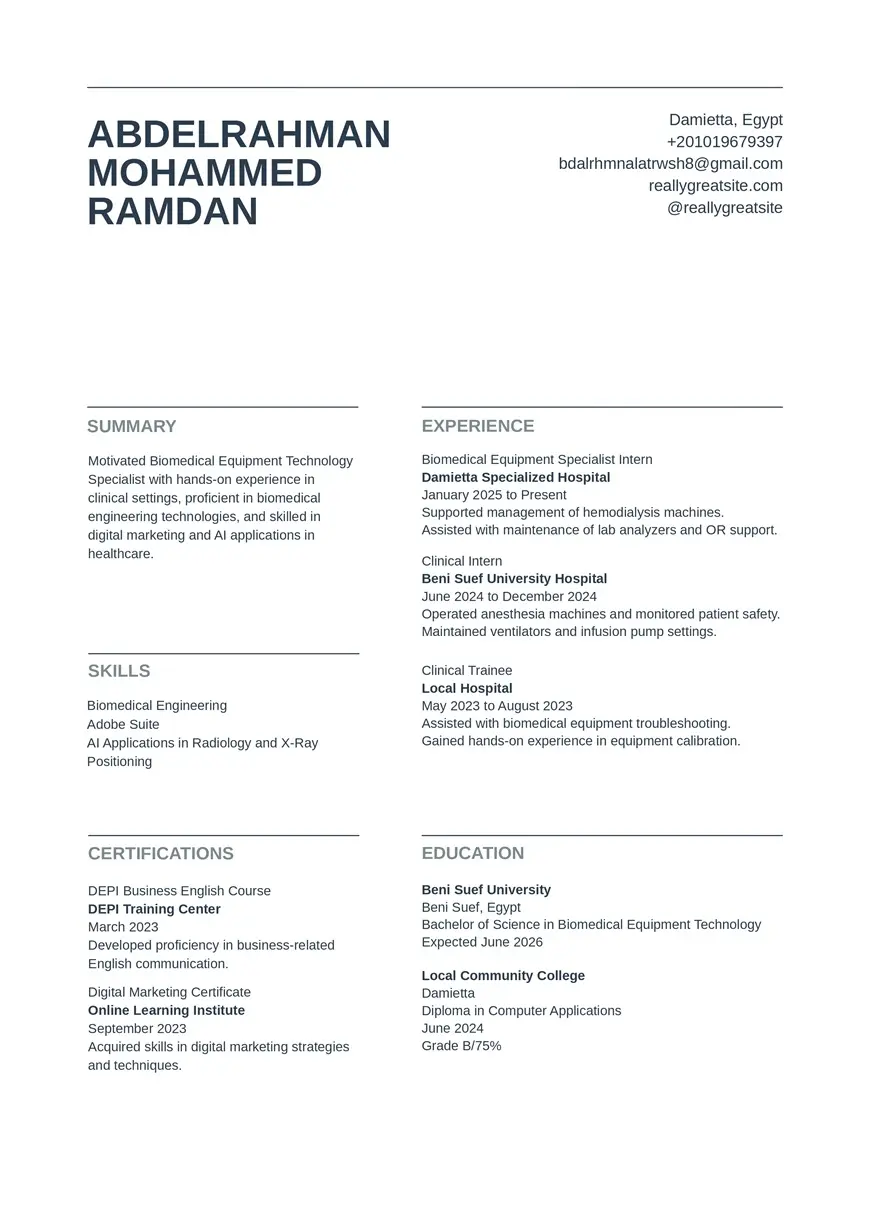 كتابة وتصميم سيرة ذاتية CV بـ 4 تصاميم متوافقة مع ATS