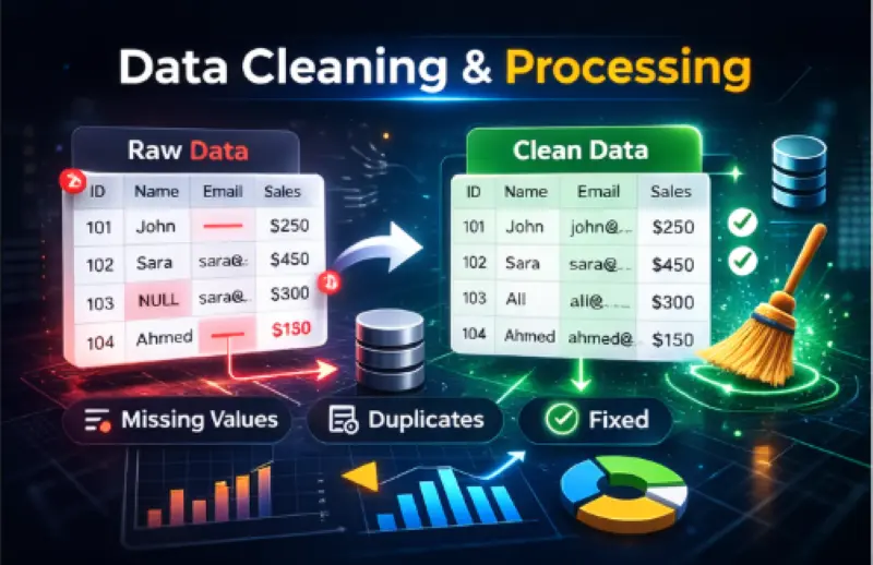بناء وتنظيف وتجهيز البيانات باحتراف باستخدام Python و SQL