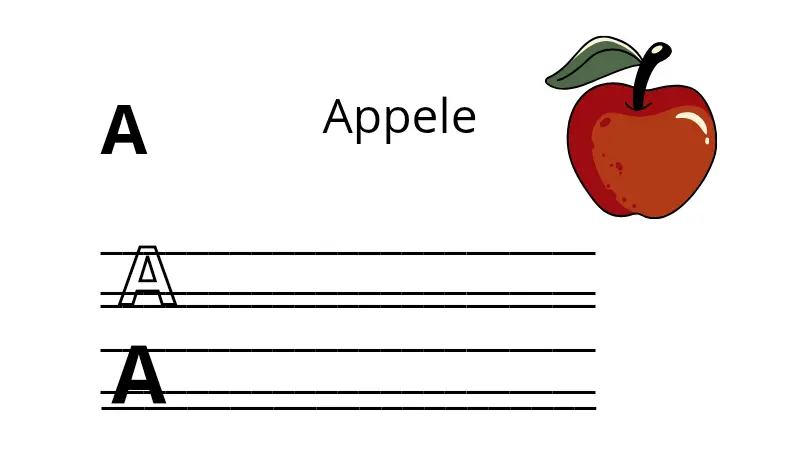 تصميم كتاب لتعلم الأحرف الأنجليزية للأطفال