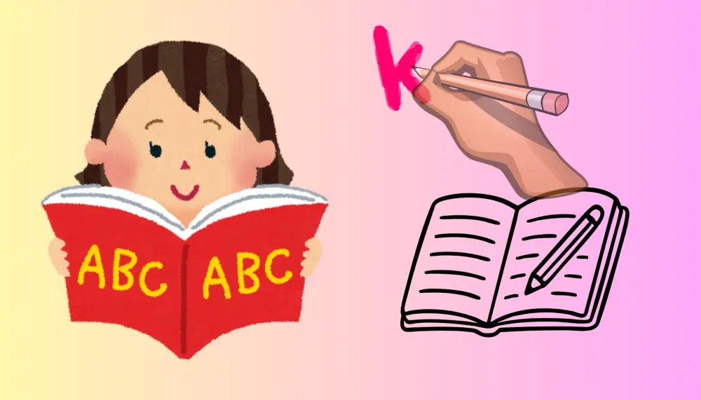 تصميم كتاب لتعلم الأحرف الأنجليزية للأطفال