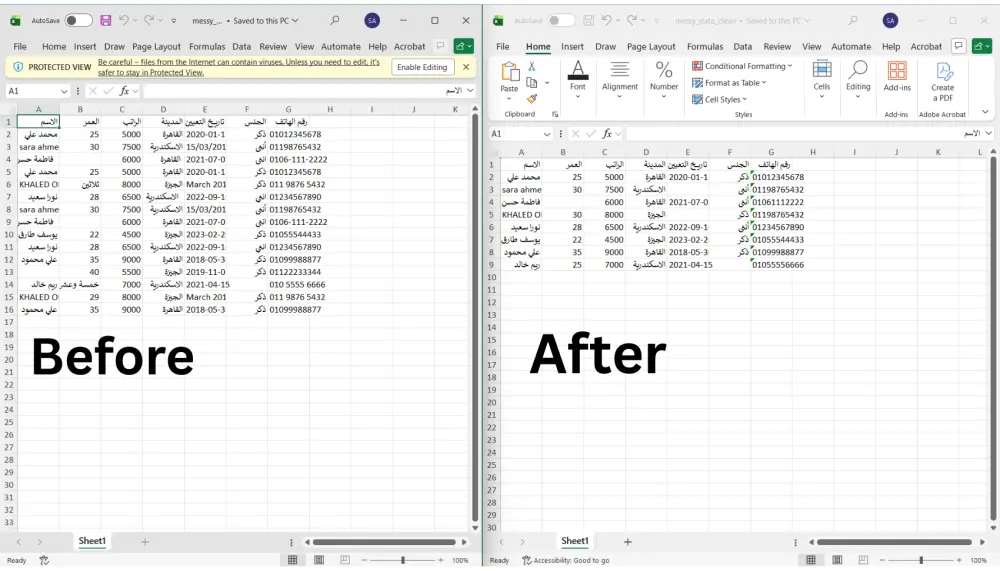 سأنظّف بياناتك في Excel وCSV باستخدام Python Pandas