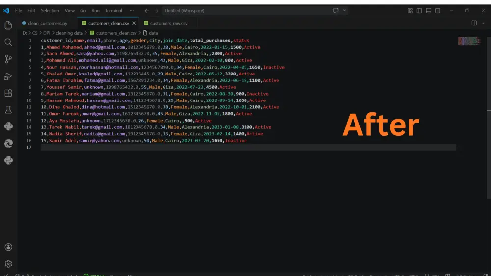 سأنظّف بياناتك في Excel وCSV باستخدام Python Pandas