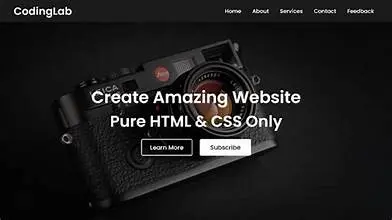 موقع ويب حديث ومتجاوب باستخدام HTML وCSS