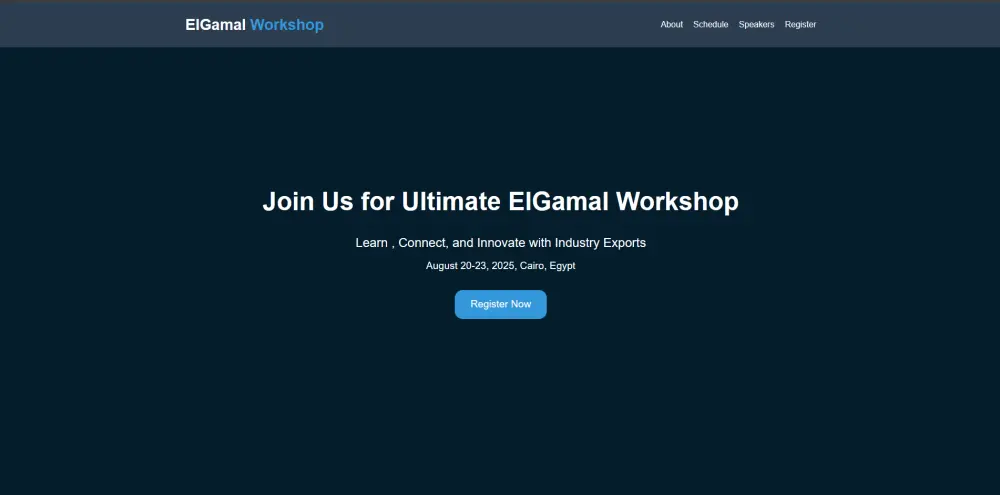 موقع ويب حديث ومتجاوب باستخدام HTML وCSS