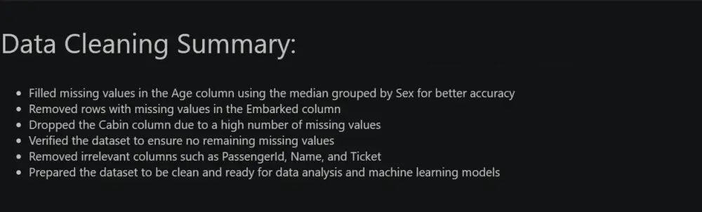 تنظيف البيانات ومعالجتها وتجهيزها للتحليل