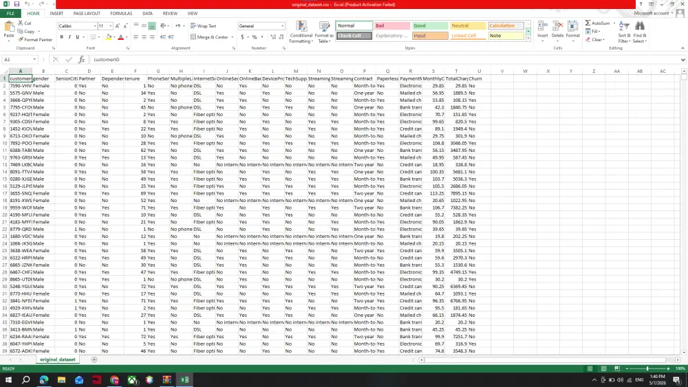 Data cleaning and Preprocessing
