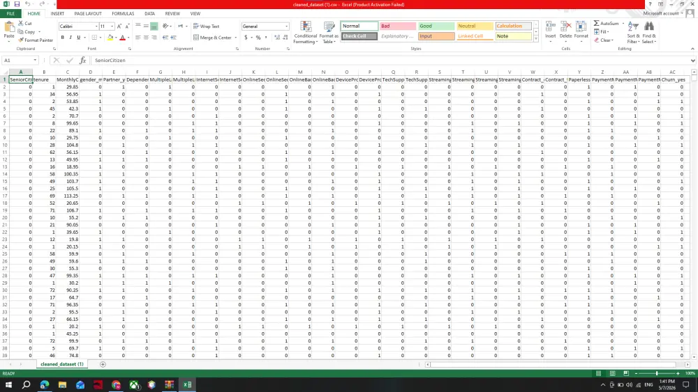 Data cleaning and Preprocessing