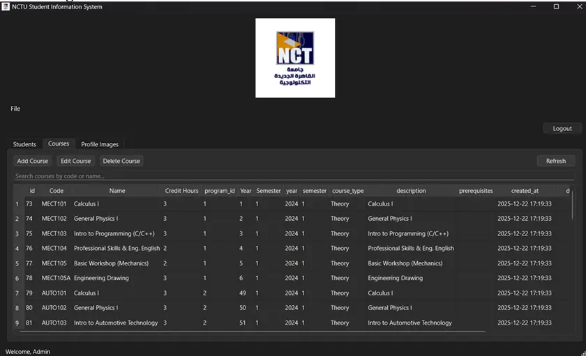 رمجة وتطوير تطبيق سطح مكتب Desktop App متكامل بقاعدة بيانات.