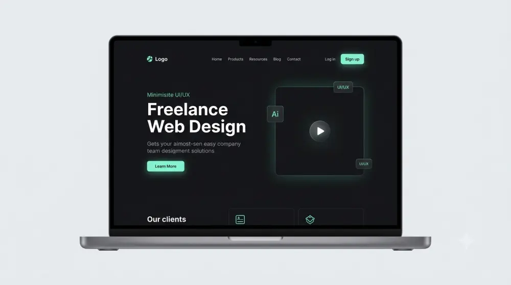 تصميم وتكويد صفحة هبوط (Landing Page) احترافية ومتجاوبة باستخدام HTML, CSS, Bootstrap.