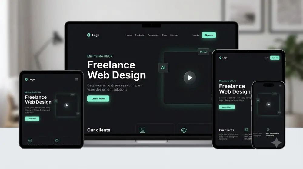 تصميم وتكويد صفحة هبوط (Landing Page) احترافية ومتجاوبة باستخدام HTML, CSS, Bootstrap.