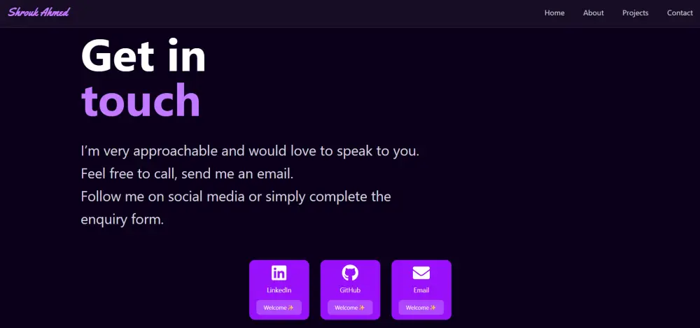 تصميم وتطوير موقع بروفايل شخصي احترافي (Web Profile)