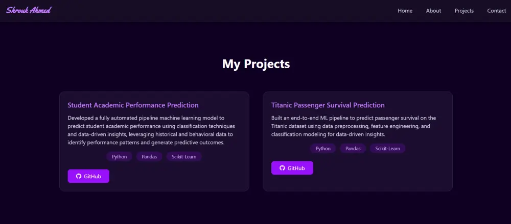تصميم وتطوير موقع بروفايل شخصي احترافي (Web Profile)