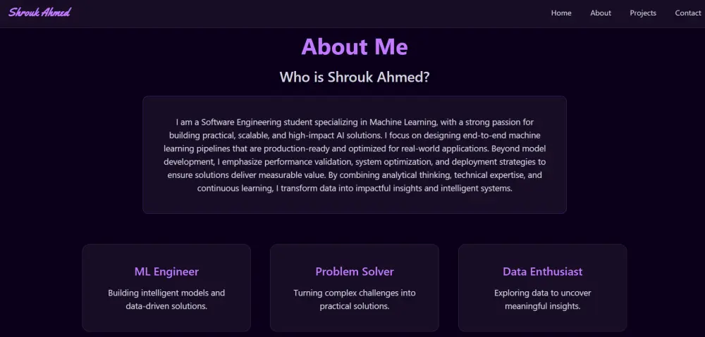 تصميم وتطوير موقع بروفايل شخصي احترافي (Web Profile)