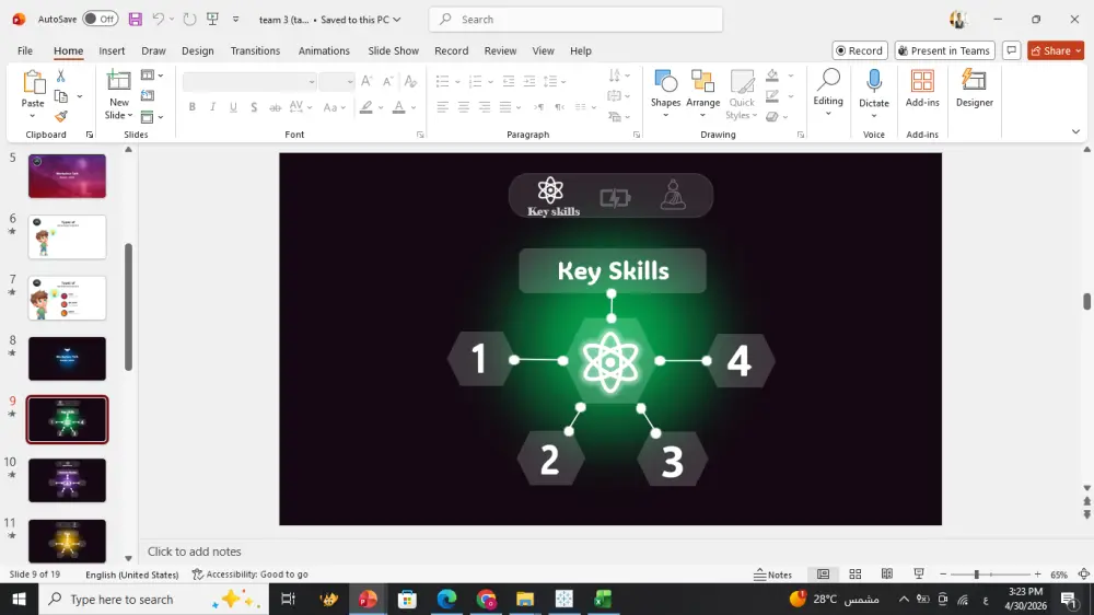 تصميم عرض تقديمي (PowerPoint) احترافي وجذاب