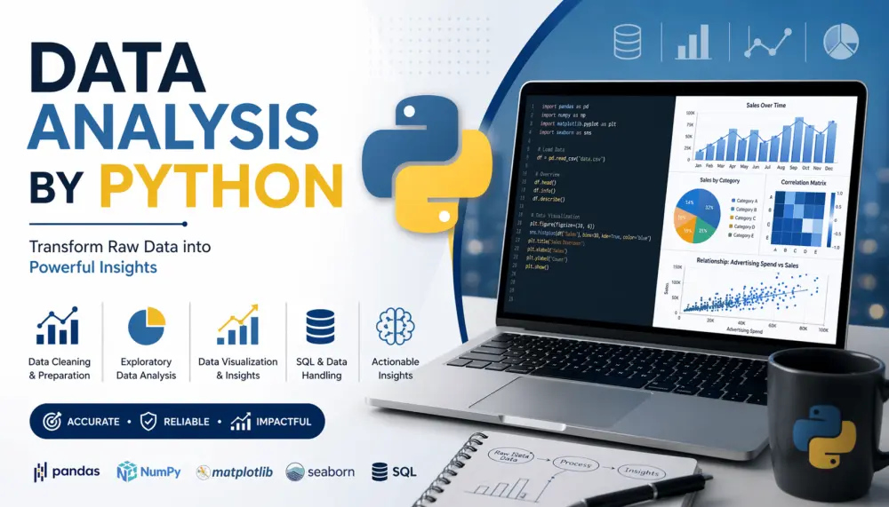 تحليل البيانات باستخدام Python + إنشاء تقارير وVisualizations احترافية