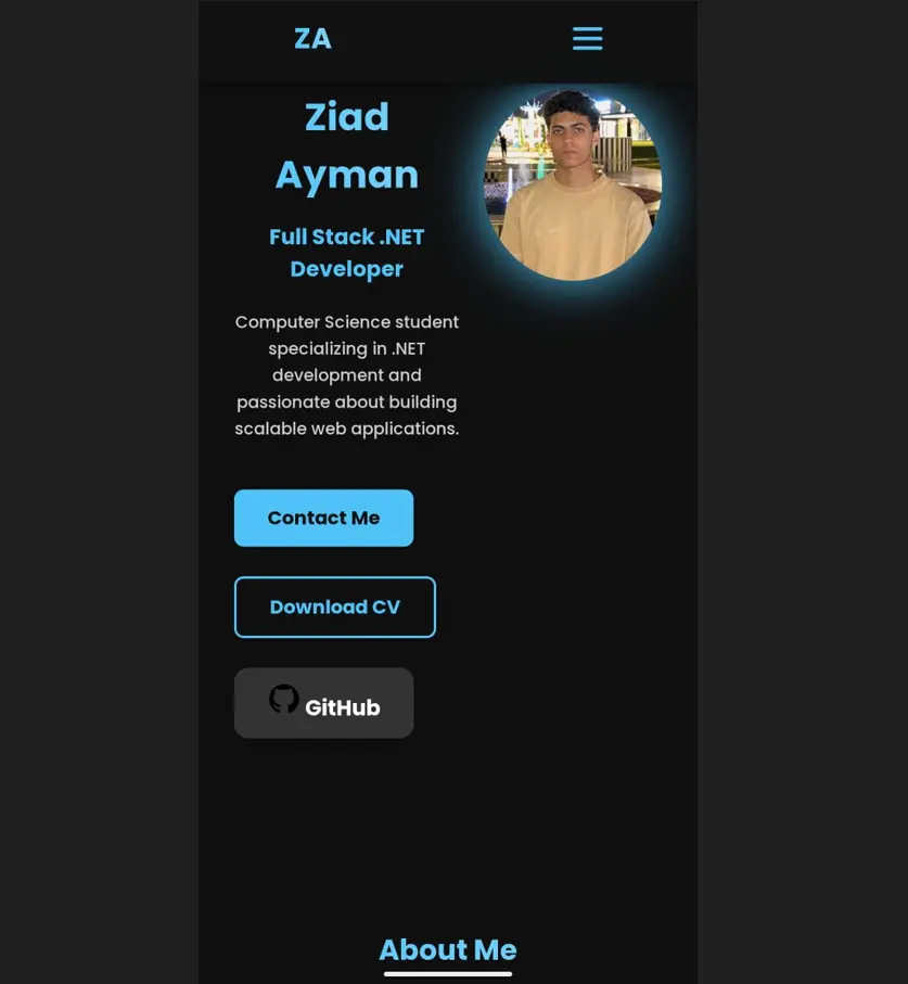 تصميم موقع شخصي عصري (Portfolio)