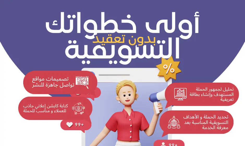 حملة دعائية على مواقع التواصل بشكل احترافي و مُبسَّط