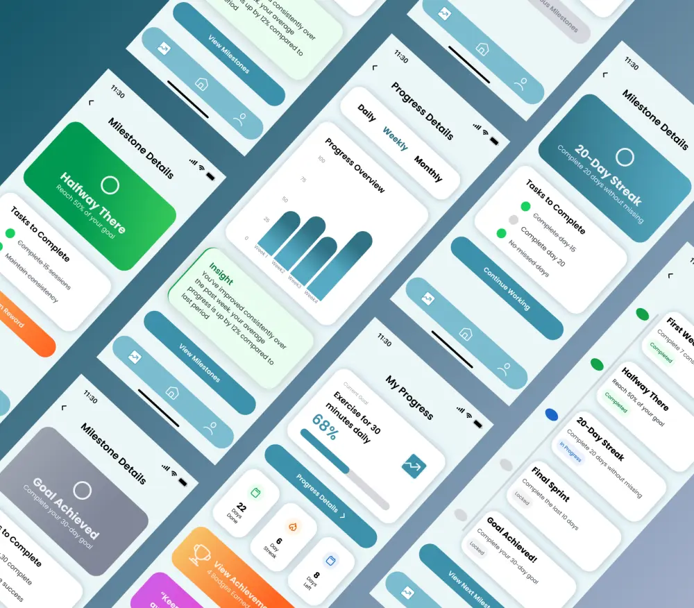 تصميم واجهات تطبيقات موبايل UI/UX بشكل احترافي