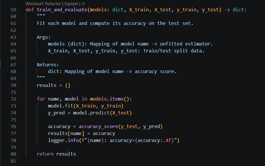 هبنيلك نموذج Machine Learning يتوقع أو يصنف حسب بياناتك