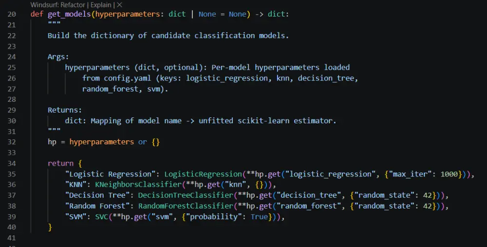 هبنيلك نموذج Machine Learning يتوقع أو يصنف حسب بياناتك