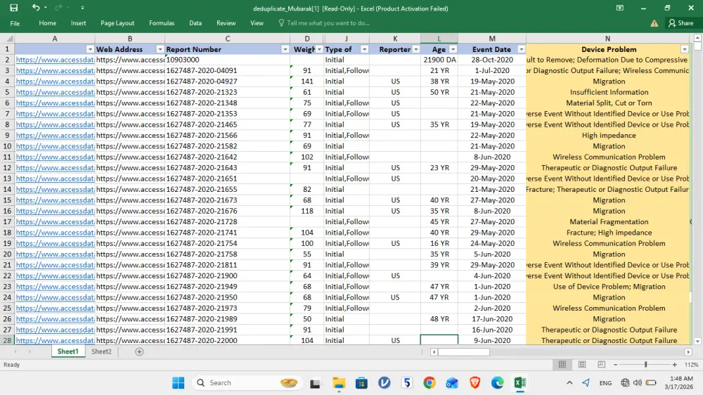إدخال البيانات على اكسل - Excel Data Entry