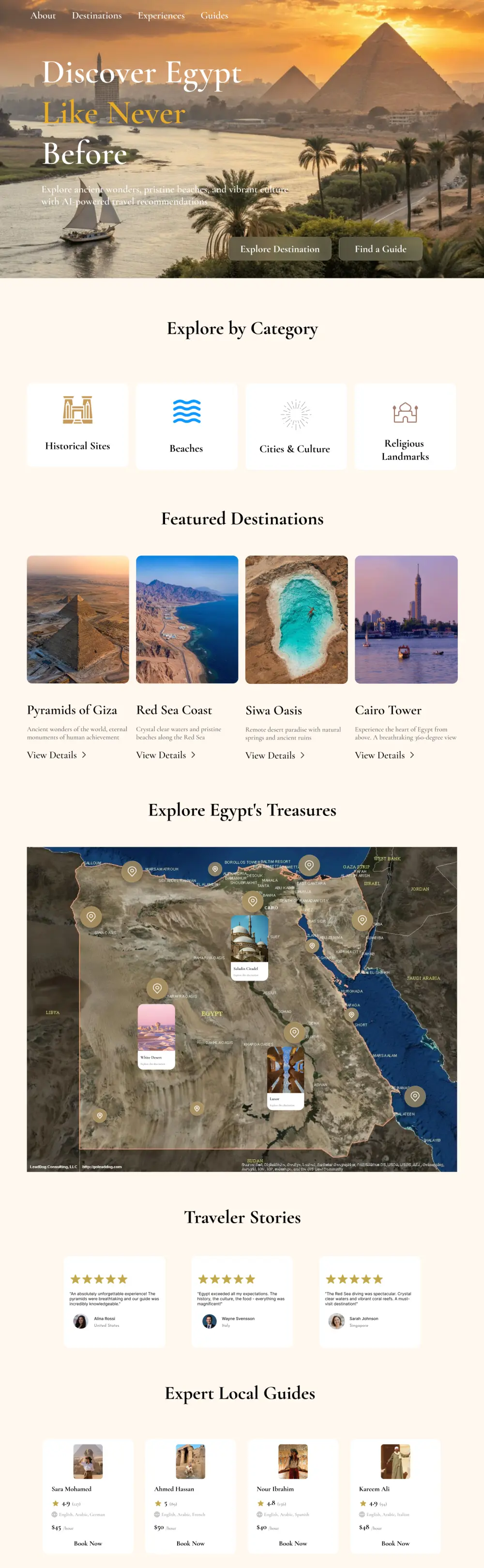 تصميم صفحة هبوط Landing Page احترافية UI/UX لجذب العملاء.