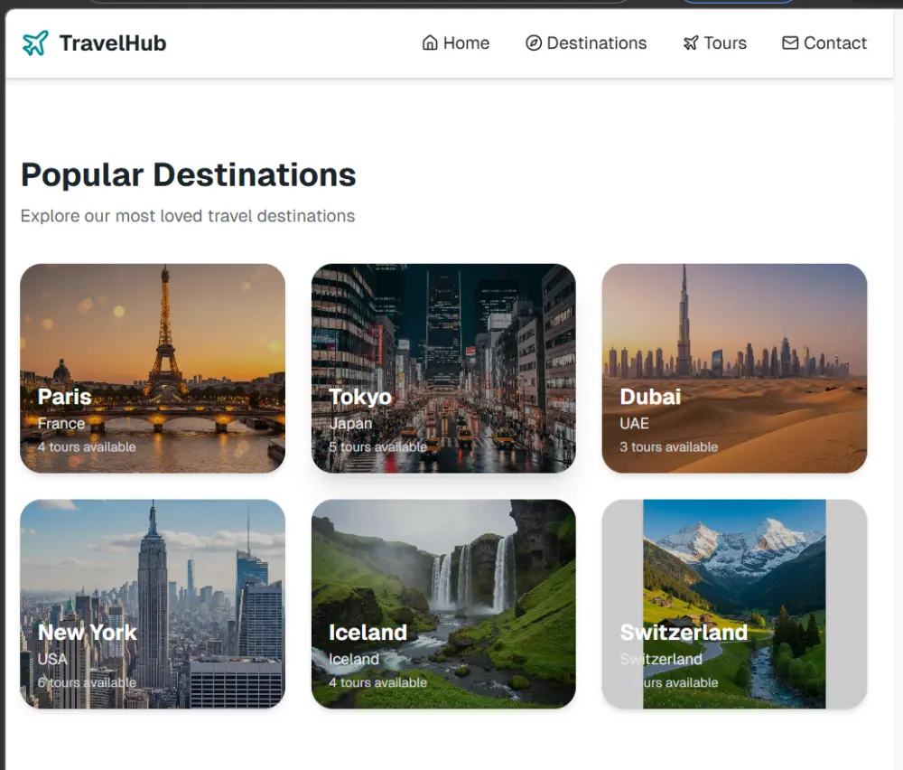 صفحة هبوط handing page عصرية