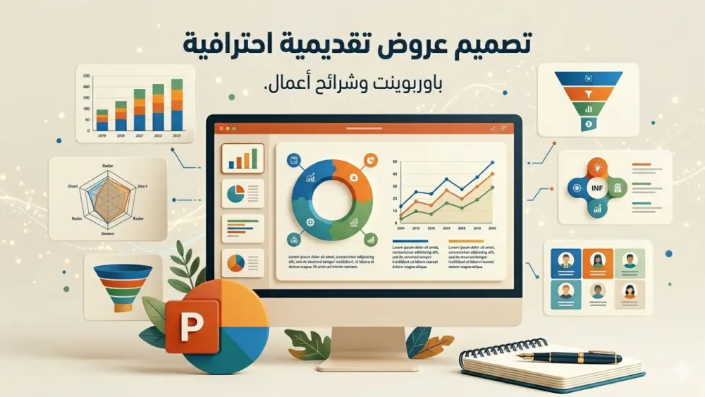 تصميم عروض تقديمية احترافية وجذابة باستخدام PowerPoint