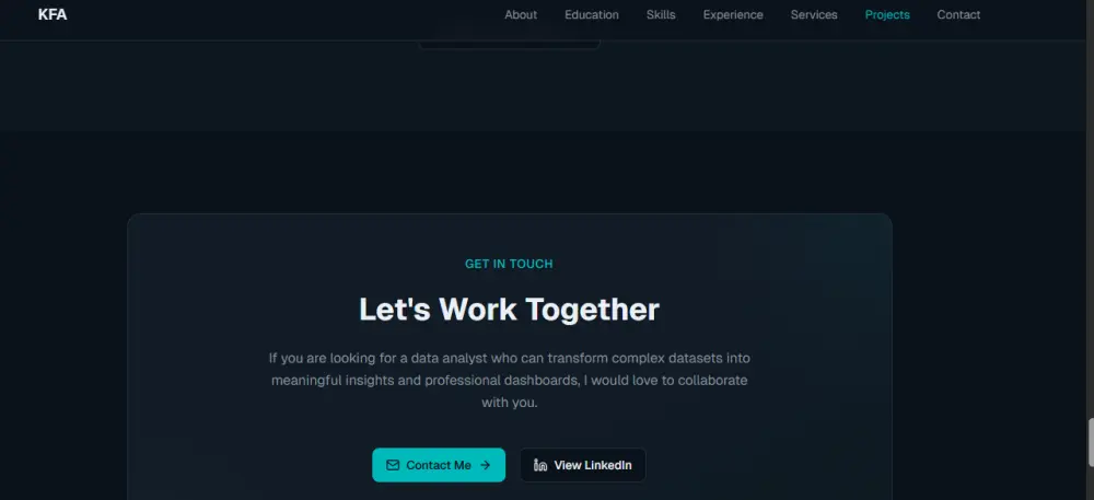 تصميم بورتفوليو شخصي احترافي Portfolio Website