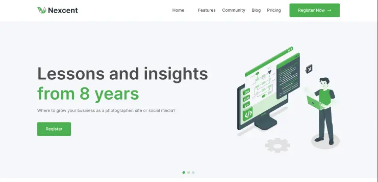 برمجة وتطوير صفحة هبوط (Landing Page) احترافية ومتجاوبة.